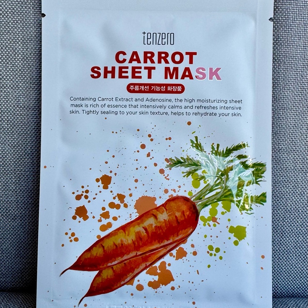 Tenzero Carrot Sheet Mask